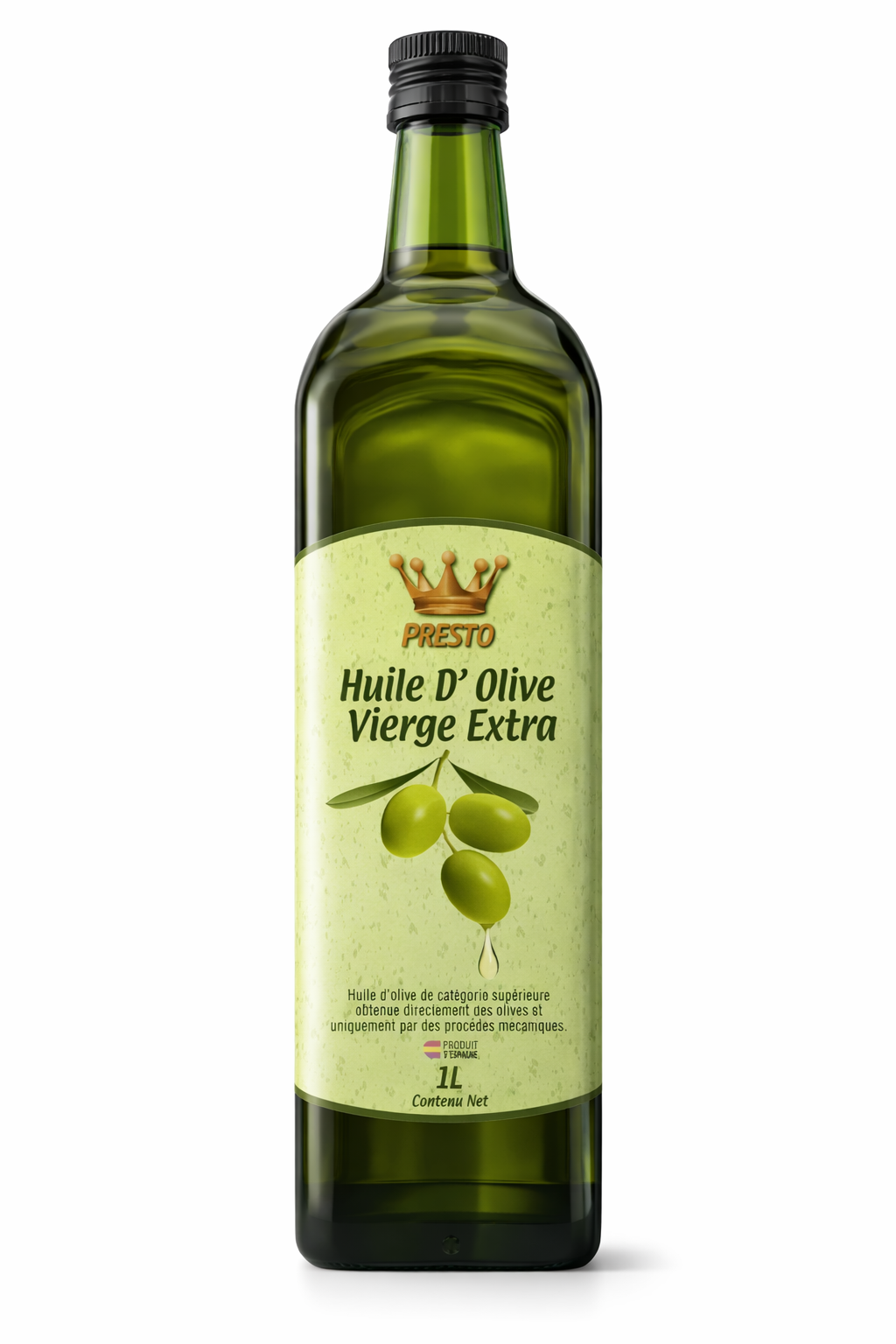 Huile D'Olive Exta Vierge Presto 1L - Epicerie Salée-Cuisine| Supermarche Dakar-Senegal